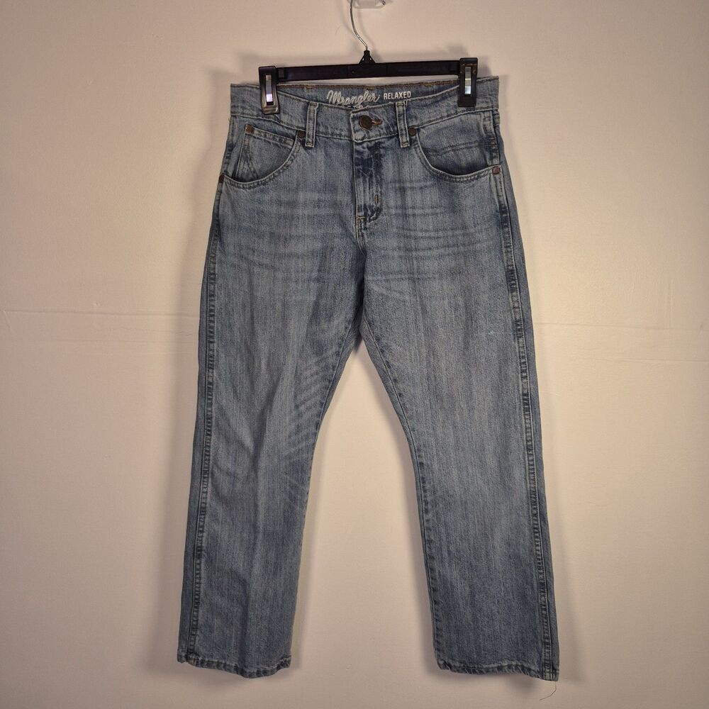 Wrangler Mens Retro Jeans Size 29x30 (29x29) Blue Relaxed Boot Western Stretch